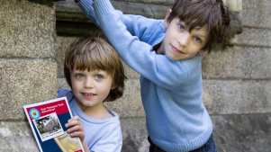 Boys on Treasure Hunt Trail
