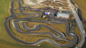 Race track at Thruxton Race Circuit in Andover