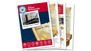 Map and booklet for The Bristol Harbourside Treasure Trail