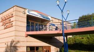 Outside view of Teviotdale Leisure Centre in Hawick
