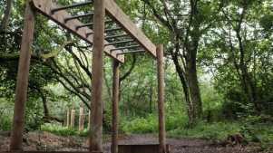Monkey bar at Amelia Trust Farm in Barry