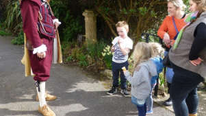 Family at Fairlynch Museum in Budleigh Salterton