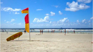Families at West Wittering Beach