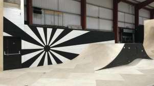 Indoor skate arena at Transition Extreme in Aberdeen