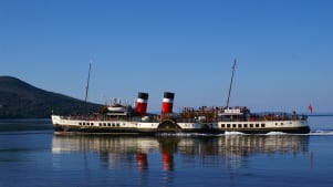 Passengers on Waverley Excursions in Glasgow