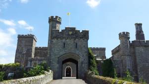 Entrance to Powderham Castle in Exeter