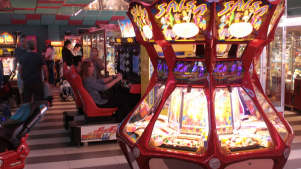 Arcade at Fantasy Island Fun Park in Weymouth