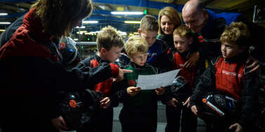 Visitors at TeamSport Indoor Karting Bristol