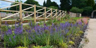 Garden at Rouken Glen Park in Giffnock