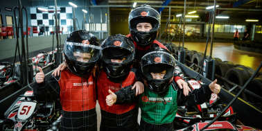 Kids go karting at TeamSport Indoor Karting West London