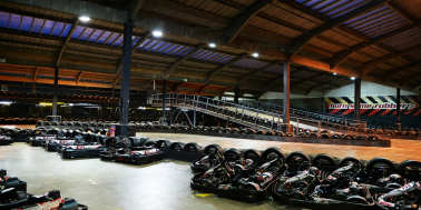 Go karts at TeamSport Indoor Karting North London