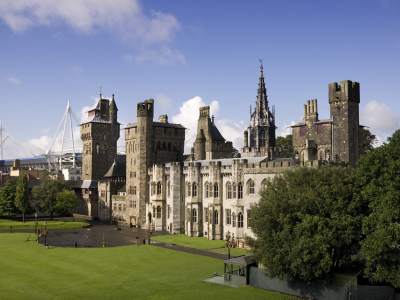 Outside view of Cardiff Castle