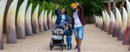 family at hertfordshire zoo