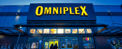 outside the cinema