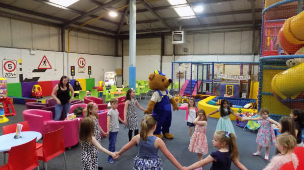 Kids playing games at Bongos Soft Play Centre in Glenrothes
