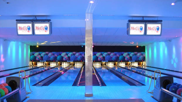 Bowling alleys at Mr Gs Bowling Centre in Brandon