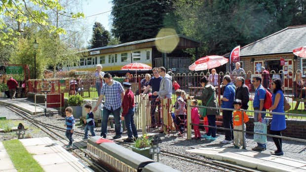 Families at Mizens Railway in Woking