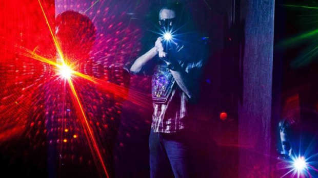 Lazer tag player at Laser Q2000 in Castlebar
