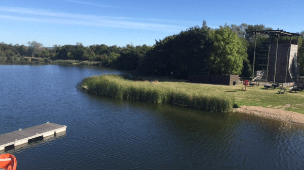 Lake at Grangewater Outdoor Education Centre in South Ockendon