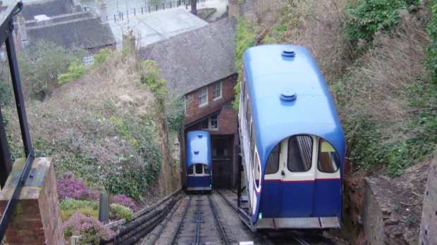 Trains at Bridgnorth Cliff Railway