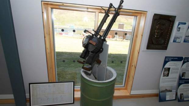 Weapon at Scalloway Museum in Shetland Isles