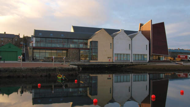 Outside view of Shetland Museum and Archives in Shetland Isles