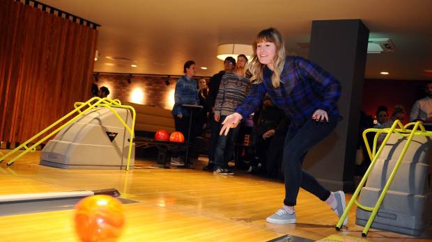 Girl bowling at Superbowl UK Ipswich