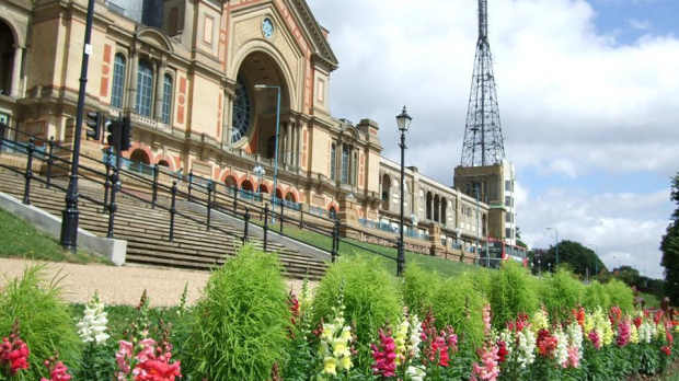 Outside view of Alexandra Palace in London