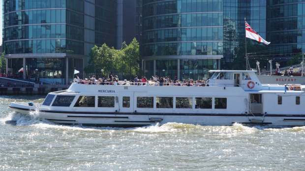 Passengers on Circular Cruise Westminster in London