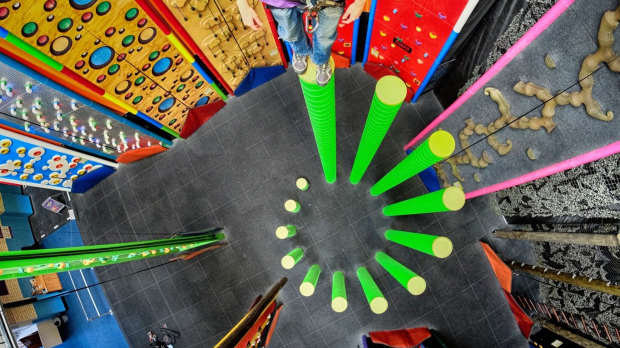 Stairway to heaven challenge at Clip n Climb Exeter