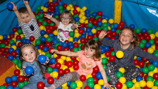 Kids in ball pit at The MegaCentre Rayleigh