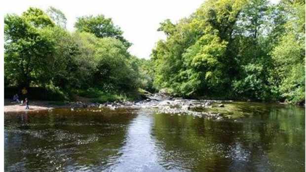 Lake at Roe Valley Country Park in Derry Londonderry