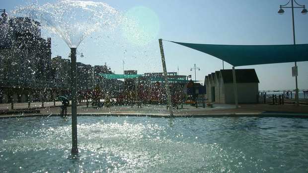 Water spout at Kings Road Playground in Brighton