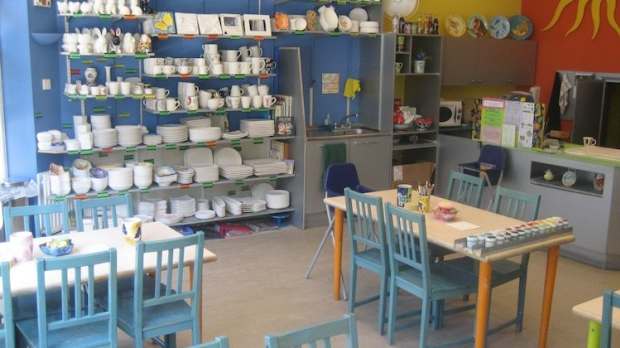 Studio and crafts at Ceramics Cafe West Ealing