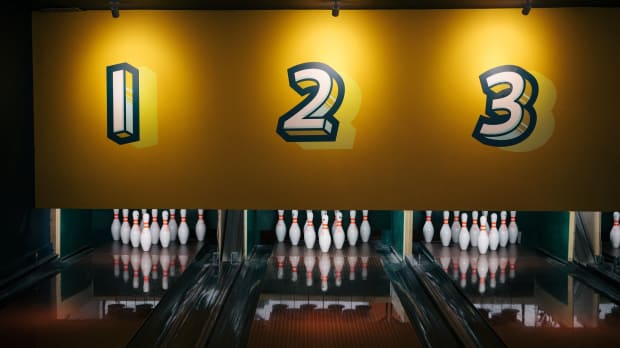 Bowling lanes at Bowling House in Norwich
