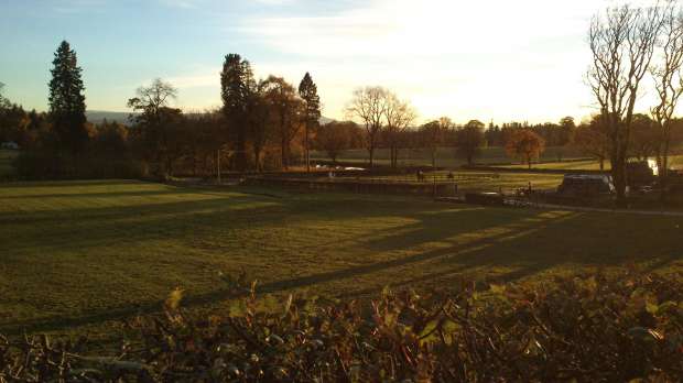 View of Hill farm and Horse riding at Rednock Trekking in Stirling