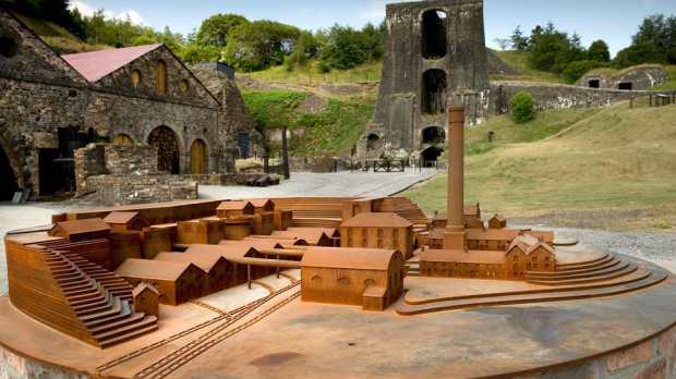 Model at Blaenavon Ironworks in Pontypool
