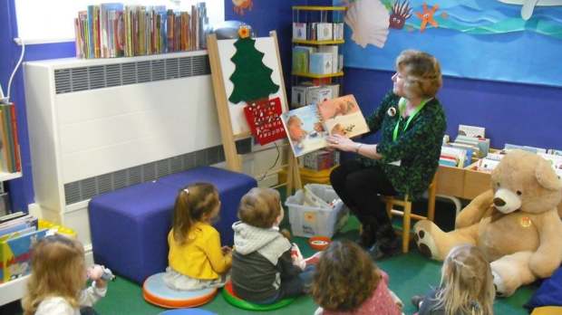 Story time at Family Library in Douglas