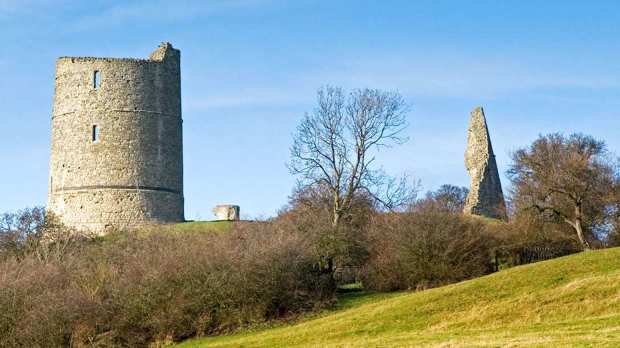A view of Hadleigh Castle in Hadleigh 
