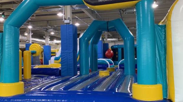Inflatable park at Funzy in Bradford