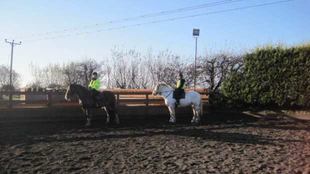 Kids on horse back at Whiteloch Farm Riding and Trekking in Tranent