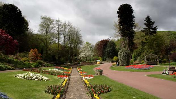Walking path at Carlisle Park in Morpeth