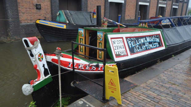 Canal boats in London Canal Museum at Kings Cross