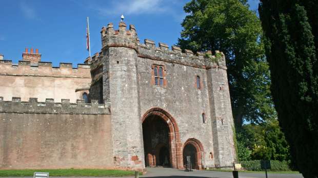 Outside view of Tore Abbey in Torquay