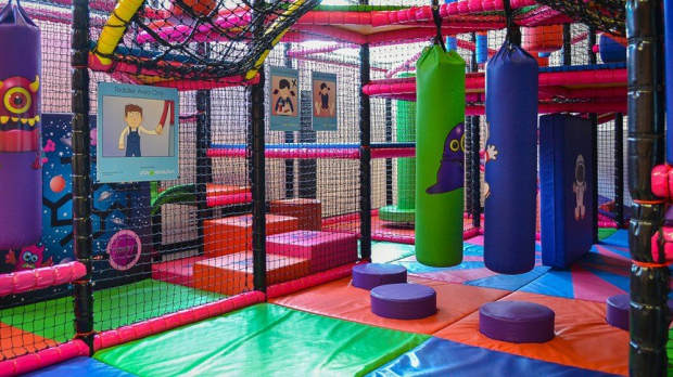 Soft play area at Spacebugs at Craigwoods in Livingston