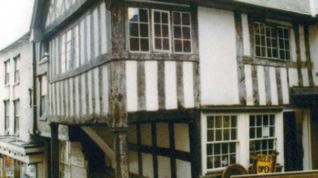 Tudor building at The House on Crutches Museum in Bishops Castle