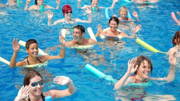 Water aerobics at Ryan Leisure Centre in Stranraer