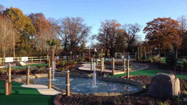 Mini golf course at Four Ashes Golf Centre in Solihull