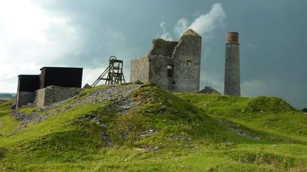 Ruins at Peak District Lead Mining Museum in Matlock