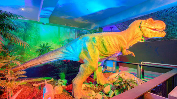 T-Rex model at Jurassic Journey in Great Yarmouth
